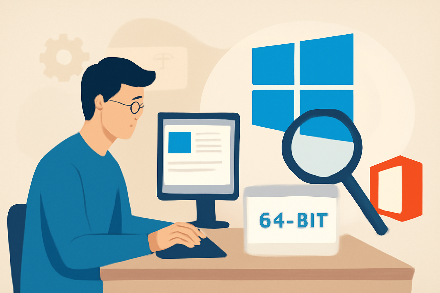 Как определить версию и разрядность Windows и Office стандартными средствами системы